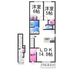 クレスト霞ヶ丘の物件間取画像